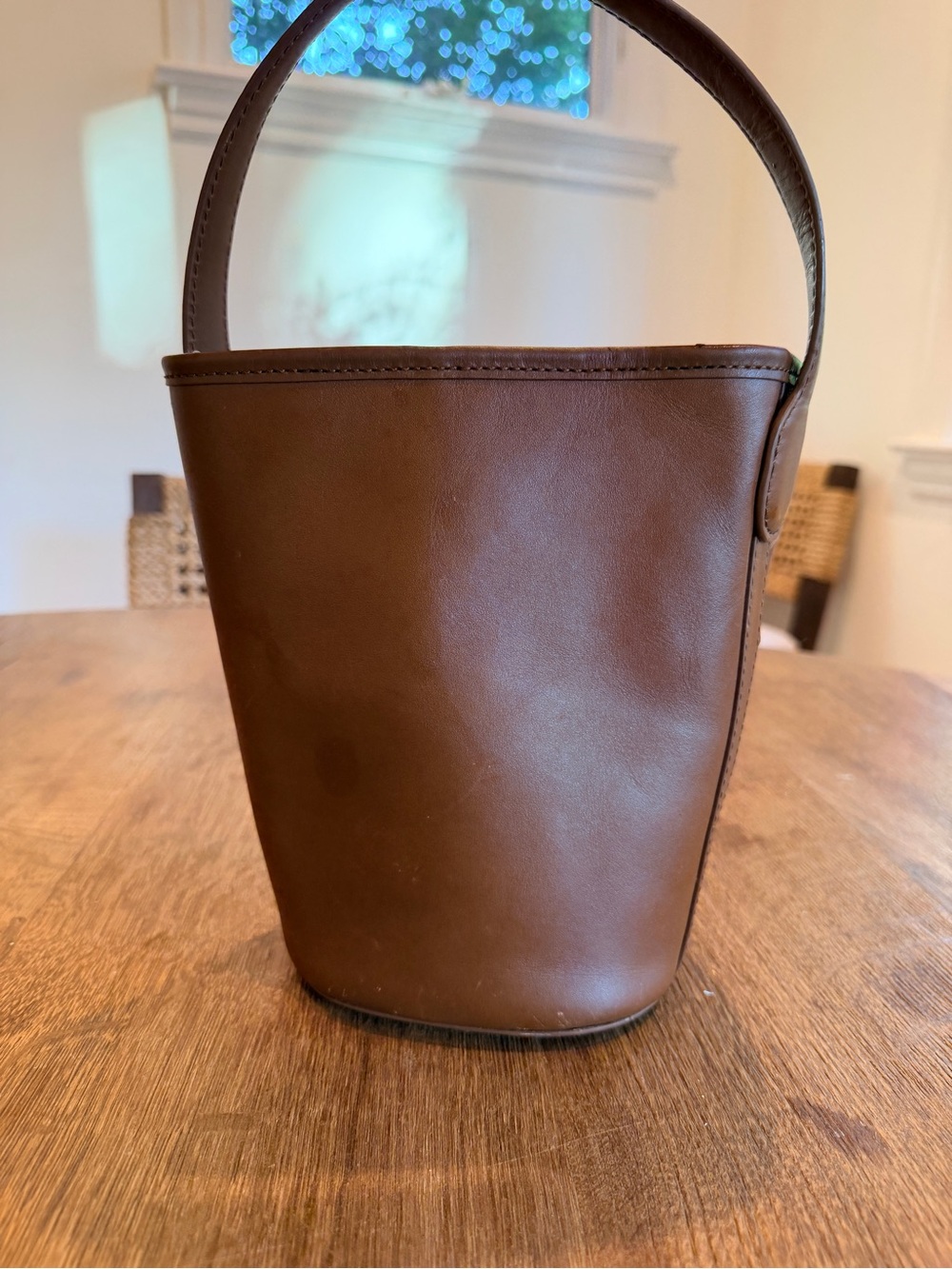 J.Crew Berkeley Woven Leather Bucket Bag in Brown - Picture 2 of 3